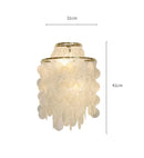Axyaa Luxury Shell Wall Lamp - Gold Chrome Sconce Lighting