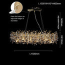 Axyaa Maple Leaf Pendant Light: Modern Minimalist Luxury for Living Room