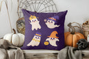 Axyaa Halloween Rainbow Pumpkin Design Cushion Cover
