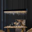 Axyaa Luxury Modern Crystal Chandelier Dining Room LED Hanging Light