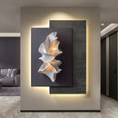 Axyaa Crystal Porcelain Luster Wall Decoration Lamp for Living Room and Corridor