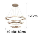 Axyaa Staircase Chandeliers Modern LED Pendant Lamps for Living Room