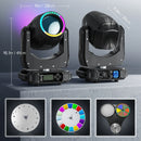 Axyaa LED Moving Head Light: 15 Gobos Stage Lighting Effect for Disco Party