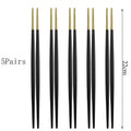 Axyaa Stainless Steel Chopsticks Set for Sushi, Cooking, and Korean Cuisine