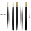 Axyaa Stainless Steel Chopsticks Set for Sushi, Cooking, and Korean Cuisine
