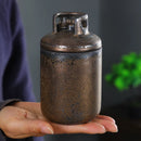 Axyaa Ceramic Cylinder Mug Coarse Pottery Coffee Cup Home Office Decor
