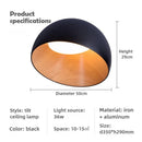 Axyaa Wood Grain Personality LED Ceiling Light for Bedroom, Living Room, Study