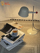 Axyaa Adjustable Medieval Steel LED Desk Lamp Cream Wind Light