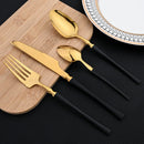 Axyaa Stainless Steel Cutlery Set - 16Pcs Dinnerware & Flatware Silverware Set