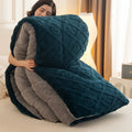 Axyaa Jacquard Velvet Winter Blanket - Cozy & Weighted Single/Double Comforter