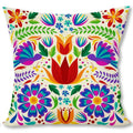 Floral Pattern Throw Pillow Covers by Axyaa for Sofa, Bedroom, Car