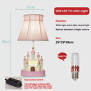 Axyaa Castle Princess Room Desk Lamp LED - Girl's Cartoon Bedroom Floor Lamp