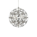 Axyaa Spark Ball LED Chandelier Fixture - Modern Stainless Steel Pendant Lamp