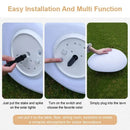 Axyaa Solar LED Stone Lamp for Outdoor Patio Garden Lawn, Waterproof & Multifunctional