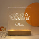 Axyaa Personalized 3D LED Name Nightlight - Kids Bedroom Decoration & Gift