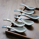 Axya Ceramic Spoon Dinner Set Bone Ladle Tableware Kitchenware Supply