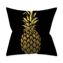 Axyaa Golden Black Pattern Decorative Cushion Cover 45*45CM for Home Sofa Car