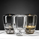 Axyaa Amber Glass Table Lamp Bedroom Decor Light