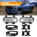Axyaa LED Fog Lamps for Dodge Ram 2500 Front Bumper Headlights DRL 12V