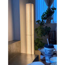 Axyaa Solid Wood Standing Floor Lamp - Minimalist Zen Style for Living Room