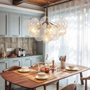 Axyaa Modern Bedroom LED Bubble Glass Pendant Light Warm Atmosphere and Eye Protection