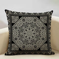 Axyaa Geometric Aztec Bohemian Print Cushion Cover 45x45cm Linen Pillowcase