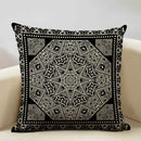 Axyaa Geometric Aztec Bohemian Print Cushion Cover 45x45cm Linen Pillowcase