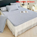 Axyaa Cartoon Jacquard Ice Doudou Soft Mat Three-piece Set