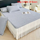 Axyaa Cartoon Jacquard Ice Doudou Soft Mat Three-piece Set
