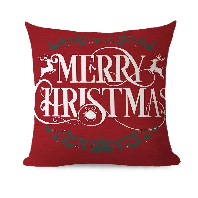 Axyaa Christmas Couch Pillows 45x45 Modern Xmas Home Decor Sofa Cushions