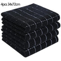 Axyaa Cotton Kitchen Towels Set of 4, Ultra Soft Absorbent Dishcloths