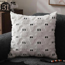 Axyaa Halloween Ghost Plush Cushion Cover - Fun Holiday Home Decor for Living Room