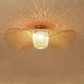 Axyaa Japanese Bamboo Ceiling Hanging Lamp for Minimalist Home Decor