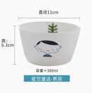 Axyaa Cartoon Ceramic Dining Bowl for Children