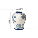 Axyaa Blue White Porcelain Vase Soft Decoration Living Room Hotel Model Room