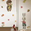 Axyaa Cartoon Animals Teams Wall Stickers for Children's Room - Waterproof PVC Decals