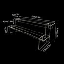 Clear Acrylic Makeup Organizer Rack by Axyaa - Cosmetic Storage Stand for Eyeshadow, Lipstick, Powder