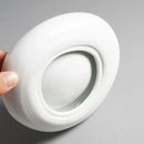 Axyaa Ceramic Drum Plates, Japanese Style, for Hotel Restaurants with High-grade Artistic Design