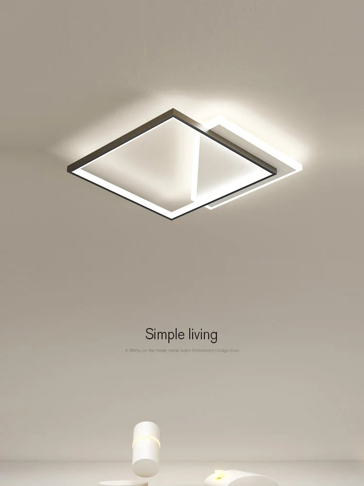 Axyaa Geometric LED Ceiling Lamp - Modern Nordic Design