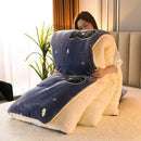 Axyaa Plush Winter Blanket - Super Thick Milk Fleece Comforter