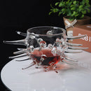 Axyaa 6oz Bar Artistic Conception Sea Urchin Glass - Creative Tableware Fruit Dessert Bowl