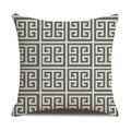 Axyaa Grey Geometric Linen Cushion Cover for Sofa Living Room Decor