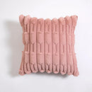 Axyaa Soft Plush Cushion Cover in Pink Ivory for Cozy Home Decor