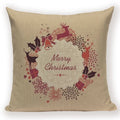 Elk Snowflake Santa Claus Gloves Christmas Pillowcase by Axyaa