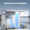 Axyaa Luxury Smart Ceiling Fan Light Remote Control Dimmable LED Chandelier