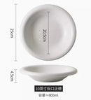 Axyaa 10-Inch Petal Bowl | High-End Deep Plate | Beautiful Fruit Plate