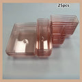 Axyaa Transparent Drawer Storage Box: Kitchen Tableware Cosmetics Organizer