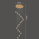 Axyaa Crystal Chandelier Pendant Light for Luxury Dining Room Decor