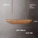 Axyaa Black Chrome LED Chandelier for Dining Room