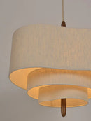 Axyaa Medieval Fabric Chandelier: Creative Pendant Light for Home Decoration, Living Room Lighting